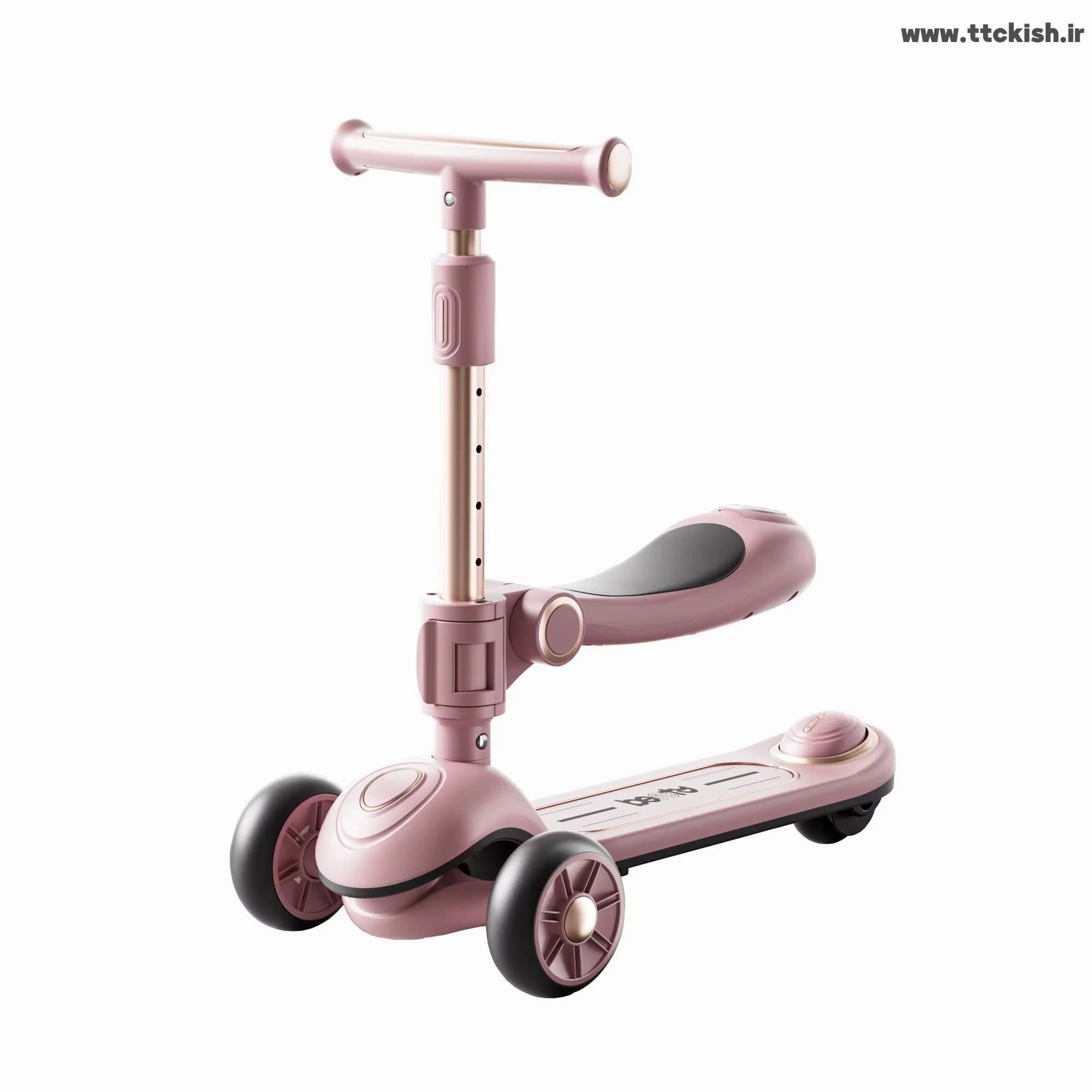 اسکوتر صندلی دار موزیکال چراغ دار مدل Vibe Plus