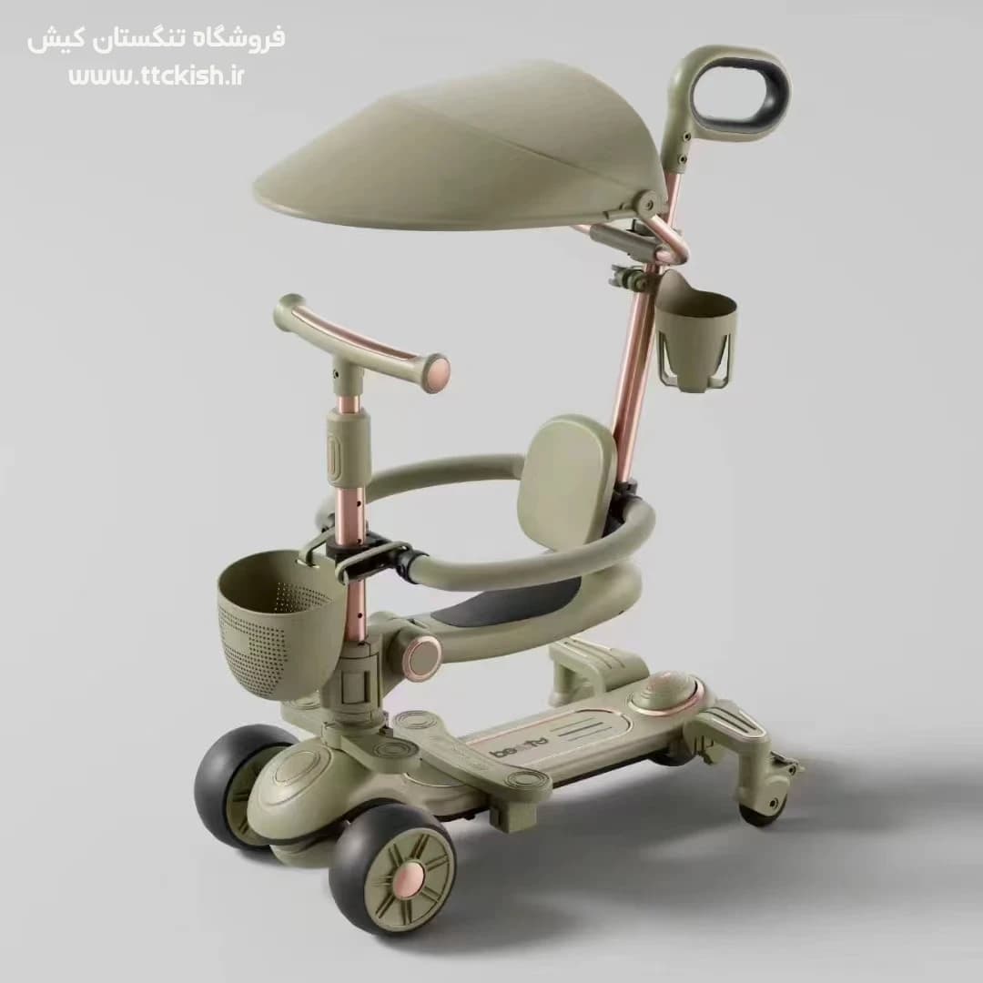 اسکوتر چند کاره صندلی‌دار موزیکال(دسته هدایت والدین) مدل Nexus — تصویر ۵