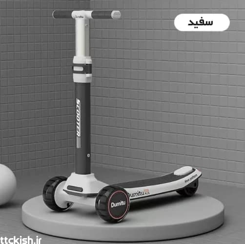 اسکوتر 3 چرخ بلوتوث دار چراغ دار Dumitu PLUS — تصویر ۸