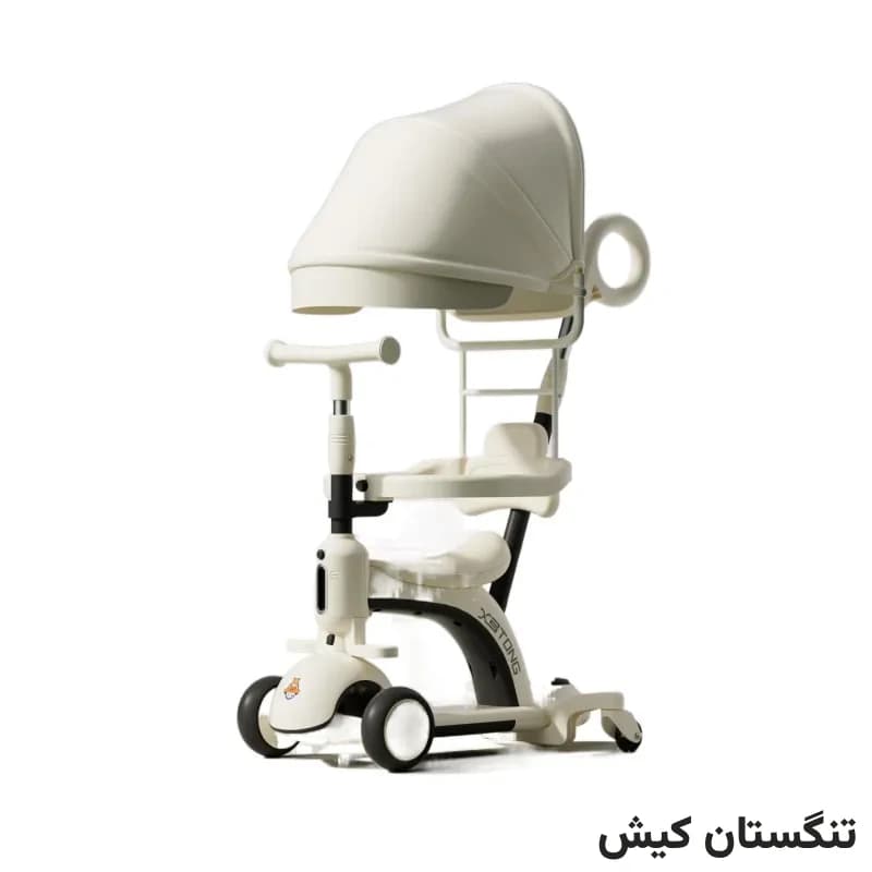 اسکوتر چند کاره صندلی دار موزیکال(دسته هدایت والدین) مدل XBT9 — تصویر ۹