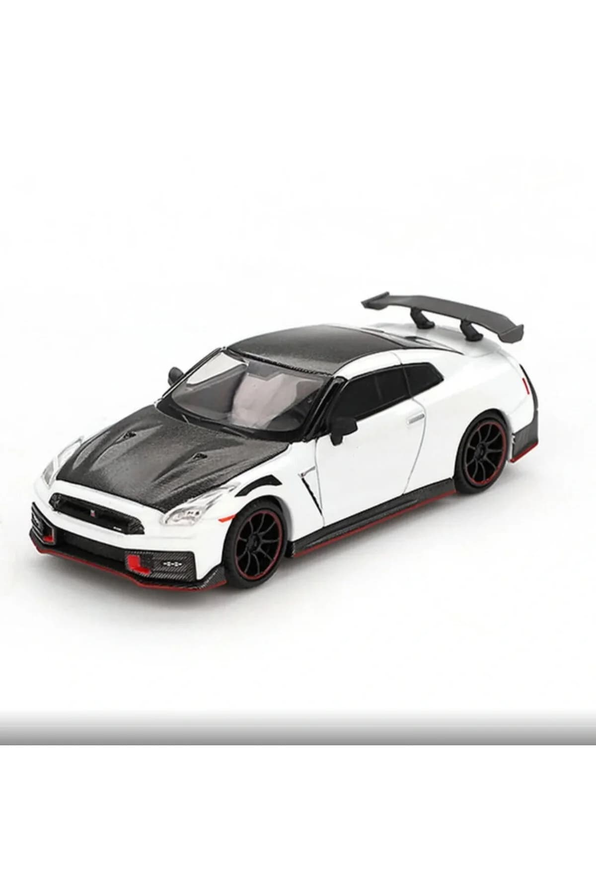 ماشین اسباب‌بازی نیسان GT-R نیسمو 2024 سفید مرواریدی درخشان، مینی جی‌تی mini gt یونی‌سکس