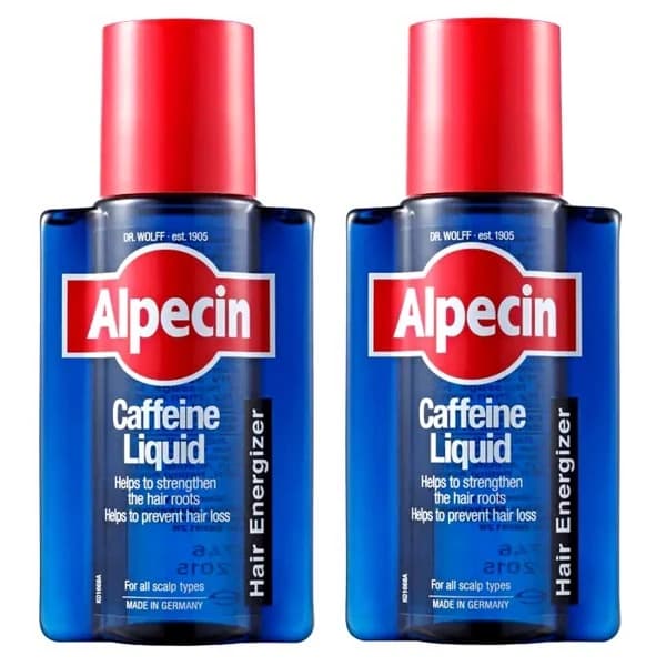 پکیج 2 عددی محلول تقویت کننده مو آلپسین مدل Caffeine حجم 200ml