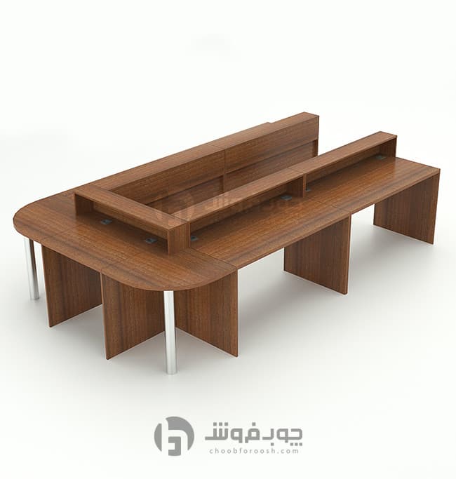 میز کنفرانس چوب فروش کد C008 — تصویر ۱۱