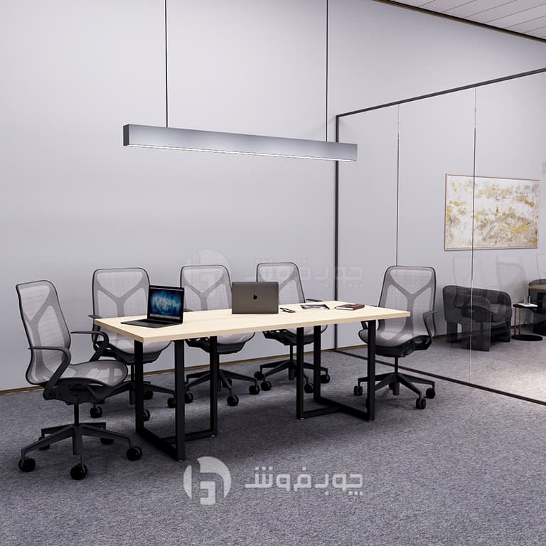 میز کنفرانس چوب فروش کد C0010 — تصویر ۲