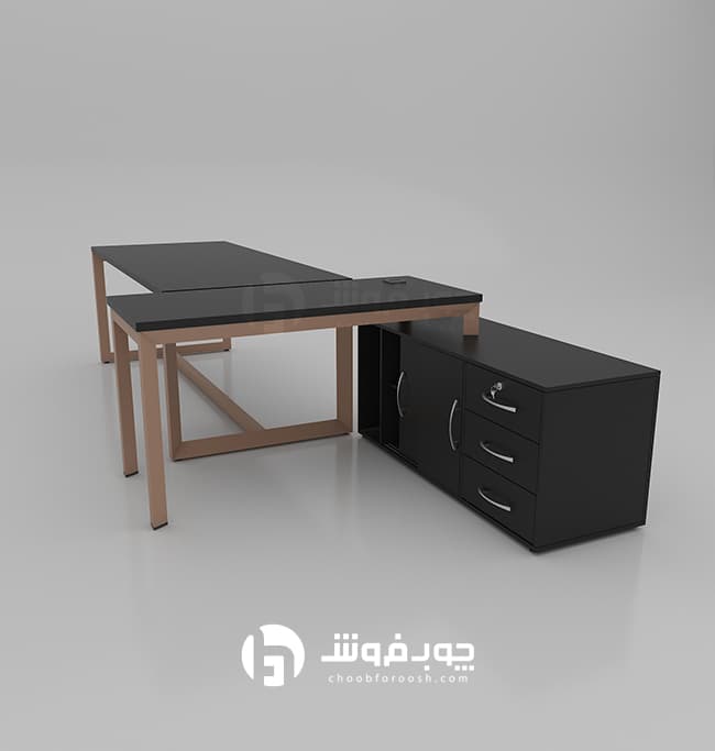 ست میز مدیریت و کنفرانس چوب فروش کد KC630 — تصویر ۱۱