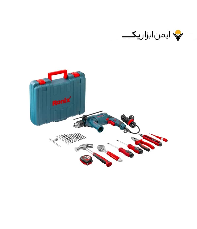 کیت دریل چکشی 13 میلی متری 650 وات رونیکس (Ronix) مدل RS-0001 — تصویر ۸