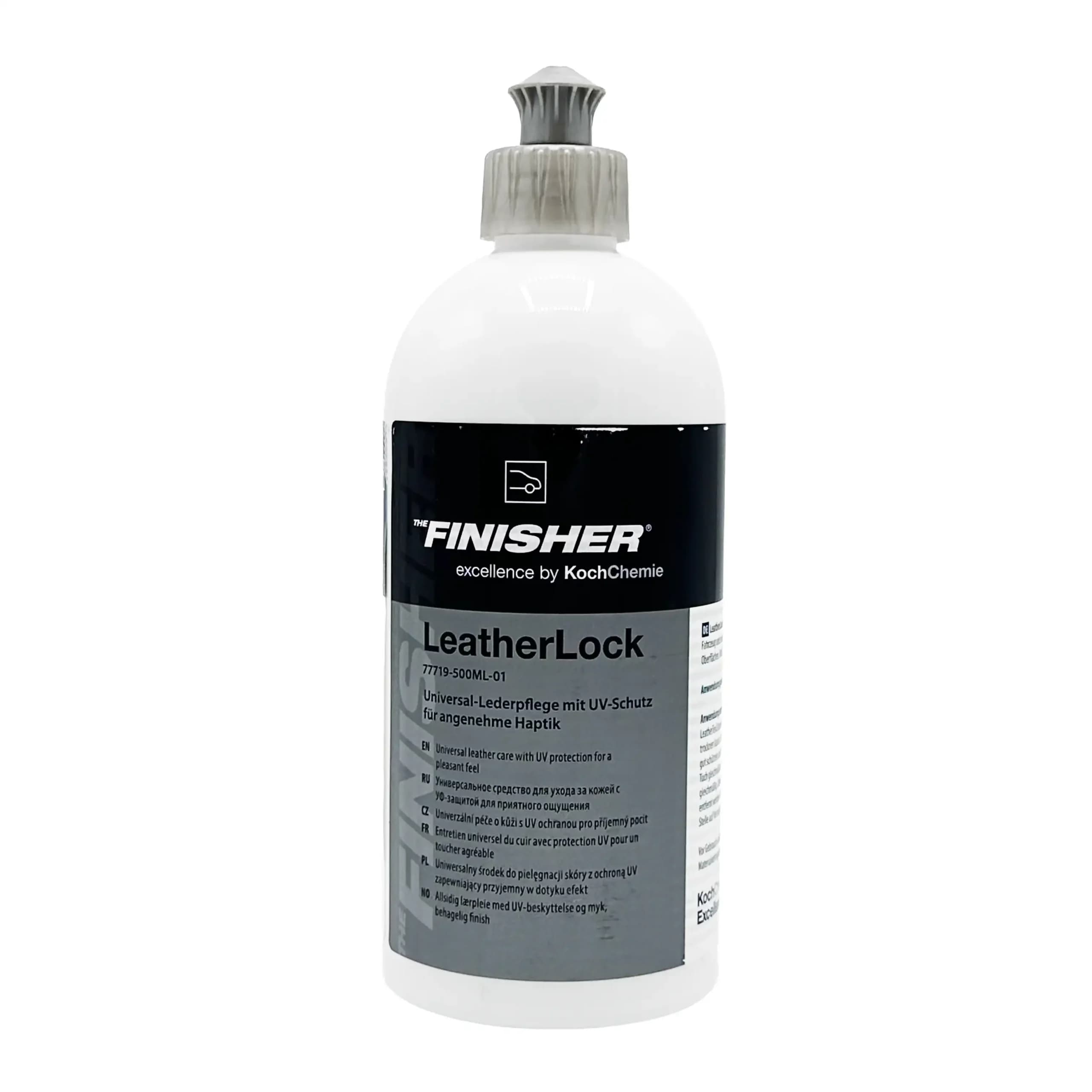 لوسیون محافظ ونرم کننده سطوح چرمی خودرو کوکمی مدل Koch Chemie The Finisher LeatherLock — تصویر ۳