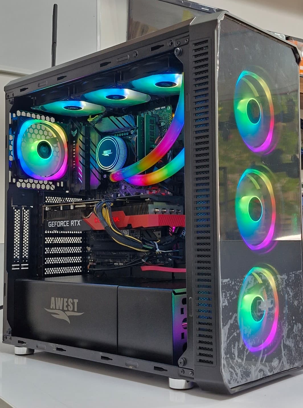 کیس گیمینگ اوست مدل GT_AV309-MB با CPU : i7-12700K و GPU : NVIDIA RTX 3070 — تصویر ۲