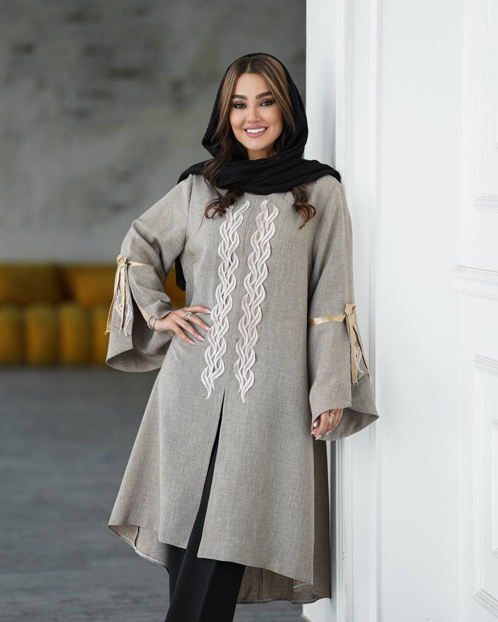 مانتو زنانه بلند مدل لیدا — تصویر ۵