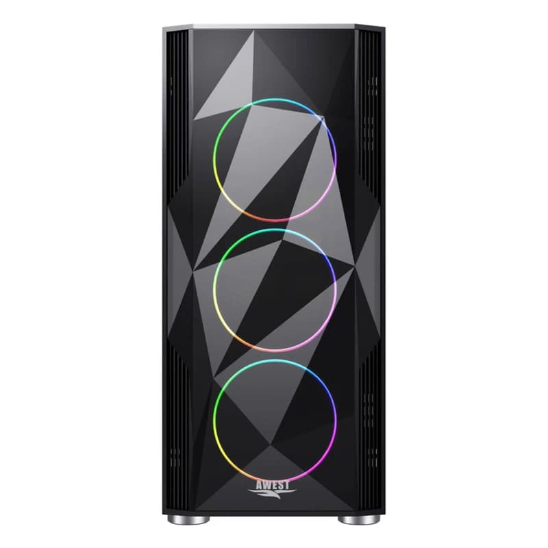 قاب کیس کامپیوتر گیمینگ اوست مدل GT-AV02-BG — تصویر ۶