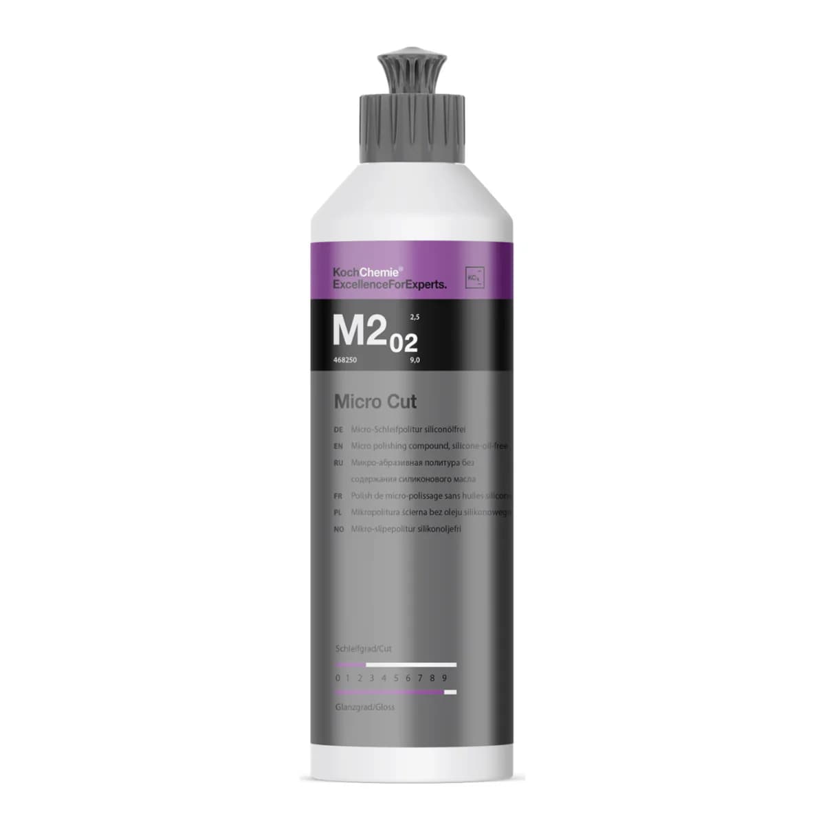 پولیش نرم و آنتی هولوگرام 250 میلی لیتر بدنه خودرو کوکمی مدل Koch Chemie M2.02 Micro Cut (250ml)