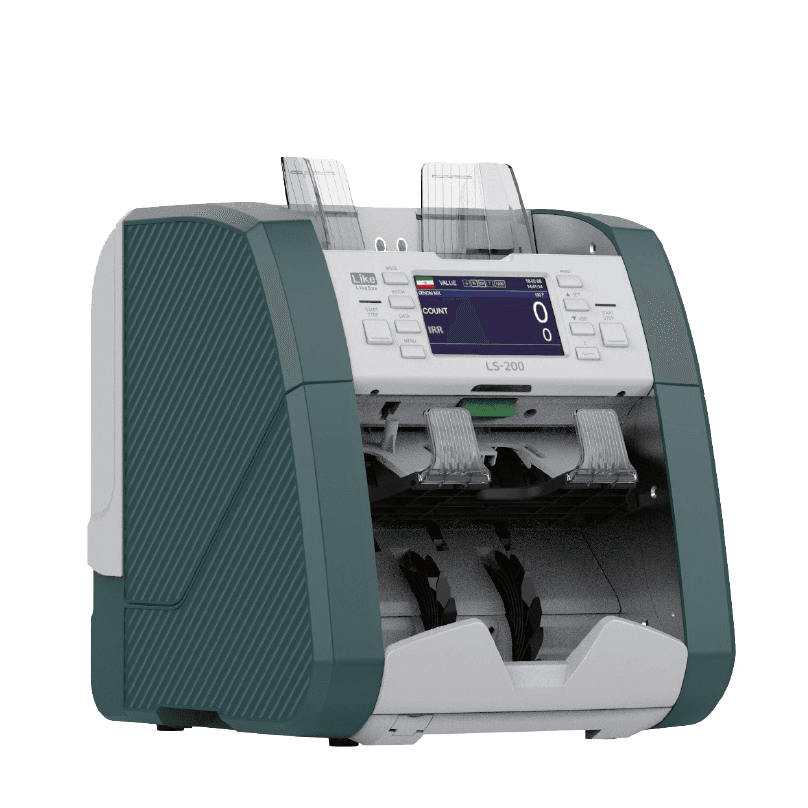 سورتر 2 خانه ارز و اسکناس Likesys مدل LS-200F — تصویر ۹