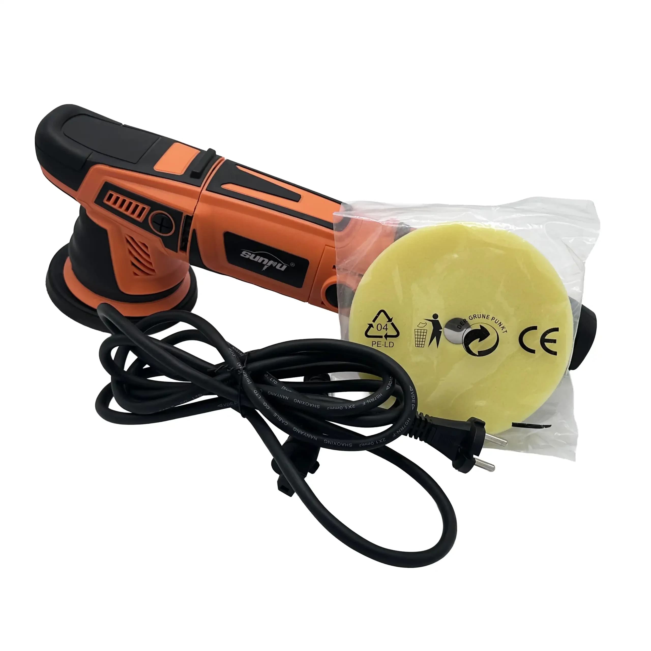 دستگاه پولیش اوربیتال سانپو سایز 12/5 سانتی متر با دیمر معمولی مدل Sunpu Orbital Polisher — تصویر ۵
