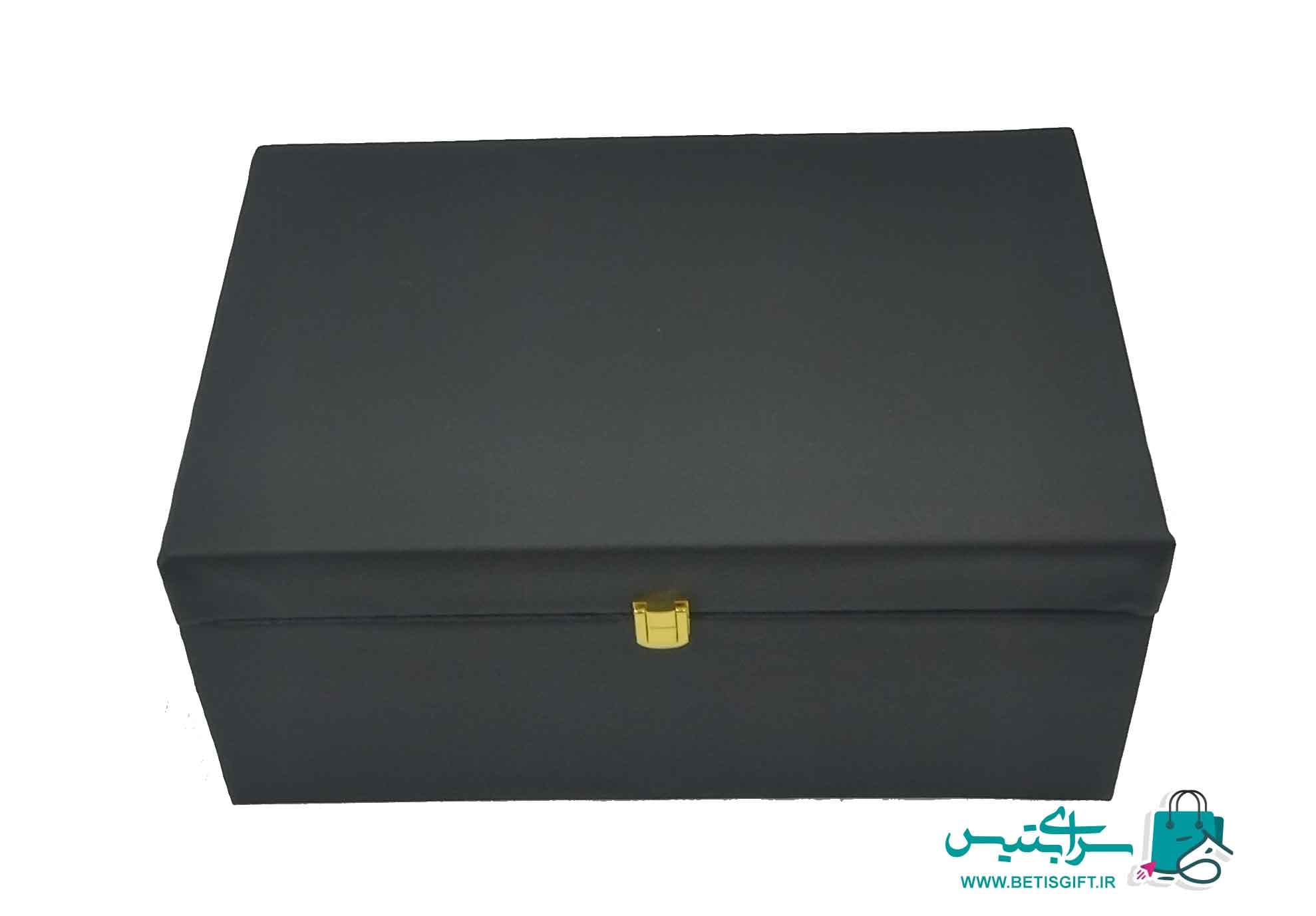 ست هدیه جفت گلدان 20 مس پرداز و شکلات خوری ارتفاع 30 به همراه جعبه هدیه — تصویر ۳