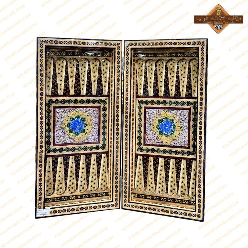 تخته نرد خاتم مسافرتی 30 سانتی — تصویر ۱۲