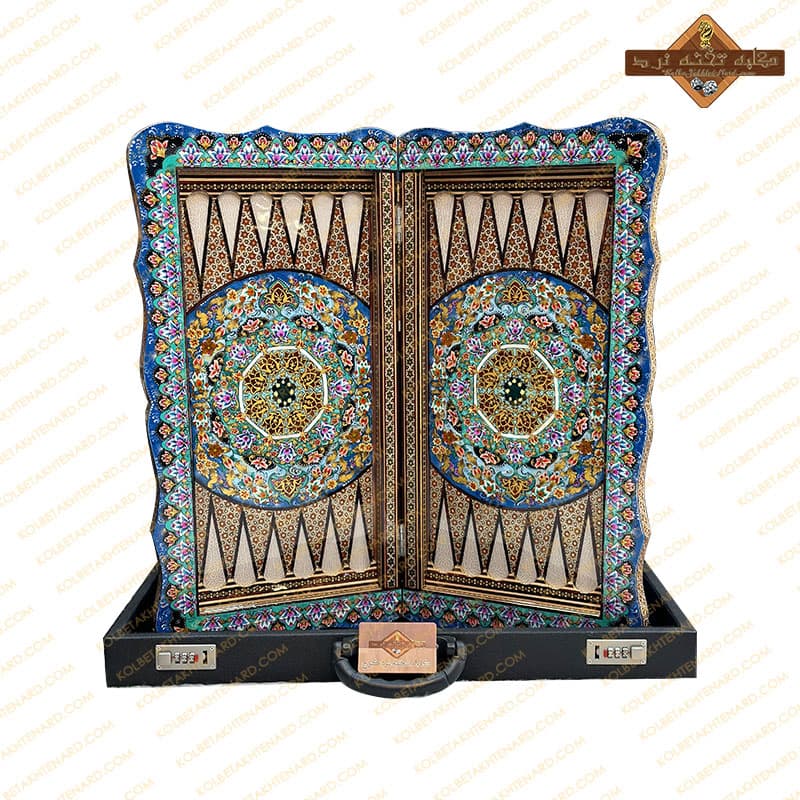 تخته نرد تذهیب اعلا 60 سانتی — تصویر ۲