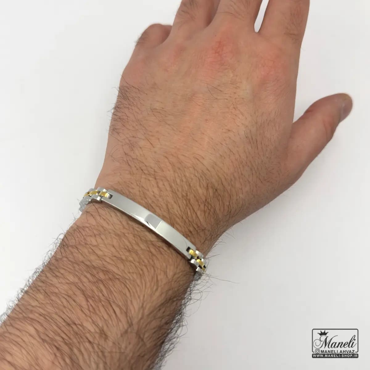 دستبند رولکس قابل حک در دو رنگ — تصویر ۶