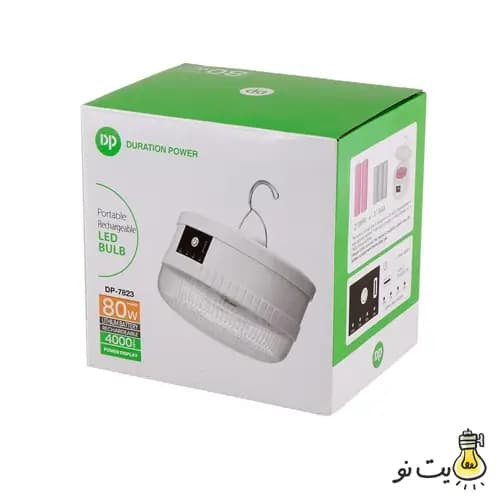 چراغ آویزدار شارژی مدل DP-7823 — تصویر ۶