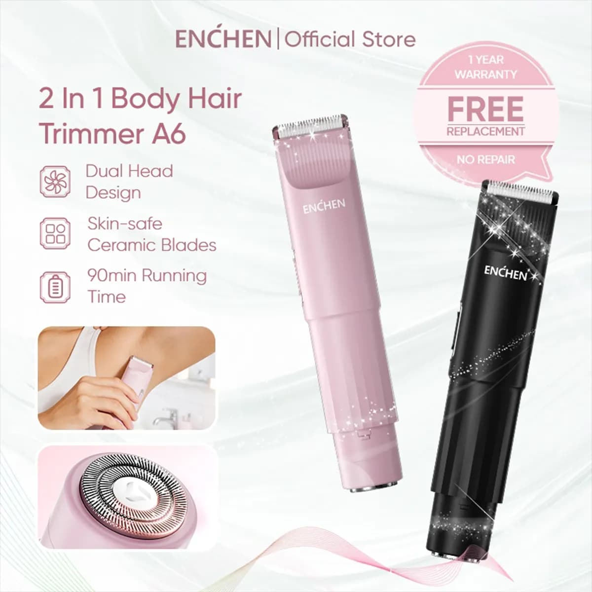 ماشین اصلاح بدن و تریمر ENCHEN A6 — تصویر ۴