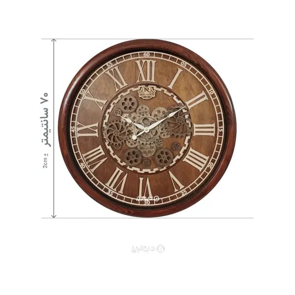 ساعت دیواری ارس 7779 – قطر 70 سانت | تمام چوب روس — تصویر ۷
