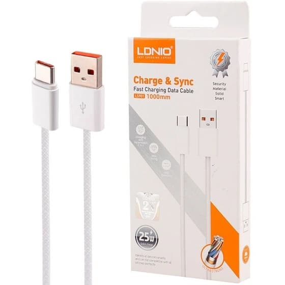 کابل فست شارژ Type-C الدینیو مدل LS901 — تصویر ۴