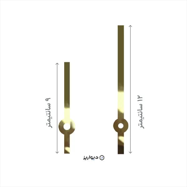 عقربه ساعت دیواری مینیمال | مدل Divariz-M120 سایز 12 — تصویر ۵