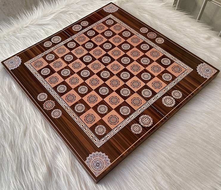 تخته نرد چاپی طرح فرش 2 — تصویر ۵
