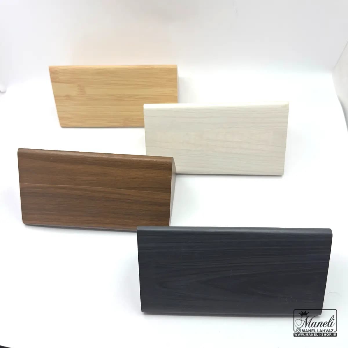 ساعت و دما سنج دیجیتالی رومیزی طرح چوب — تصویر ۱۰