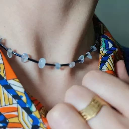 گردنبند سنگ آکوامارین