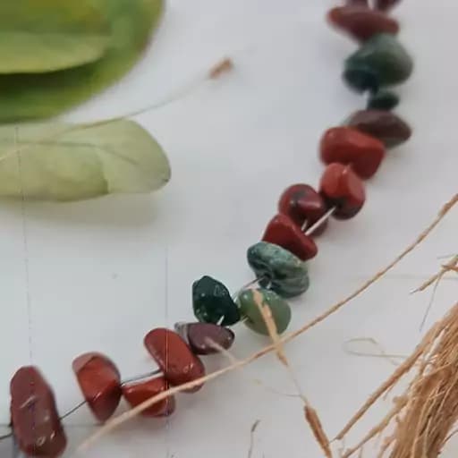 گردنبند عقیق و جاسپر معدنی — تصویر ۶