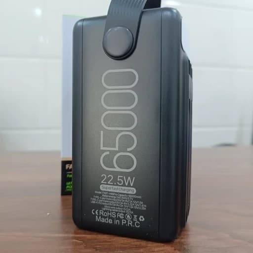 پاوربانک کالوس مدل FAST-H65 pro ظرفیت ۶۵۰۰۰ میلی آمپر ساعت — تصویر ۷