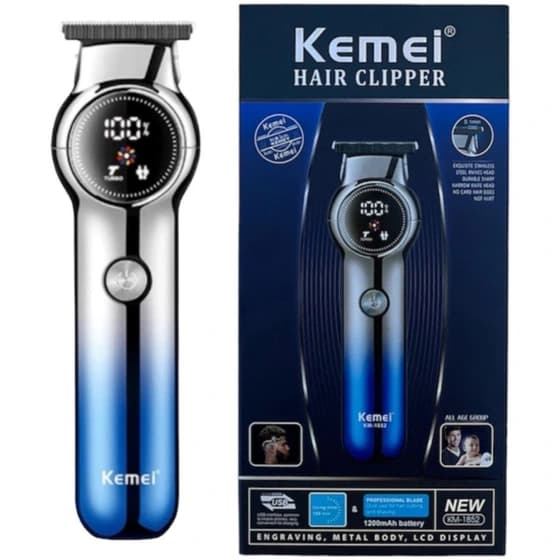 ماشین اصلاح کیمی مدل KM-1852 با تیغه کربن استیل برش مستقیم — تصویر ۱۱