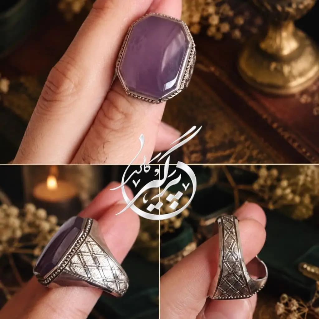 انگشتر عقیق سوسنی — تصویر ۳