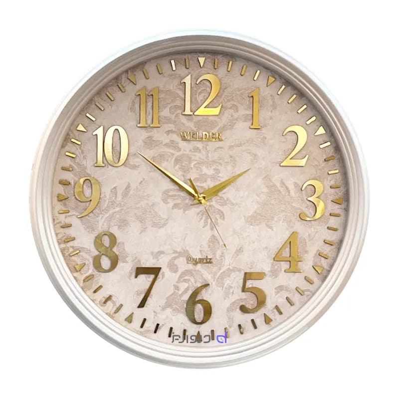 ساعت دیواری ولدر 7011 – 70 سانتی با صفحه کاغذ دیواری ترک