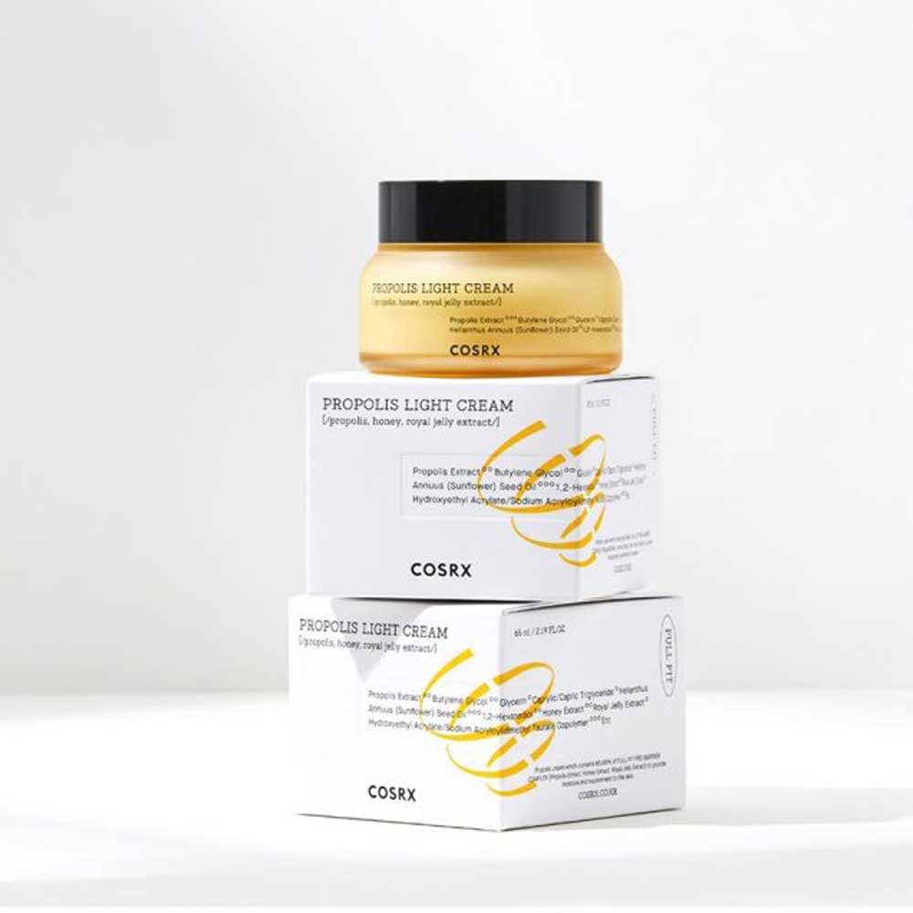 کرم پروپولیس کوزارکس Full Fit Propolis Light Cream حجم 65 میل | آبرسان، روشنکننده و مرطوبکننده — تصویر ۷