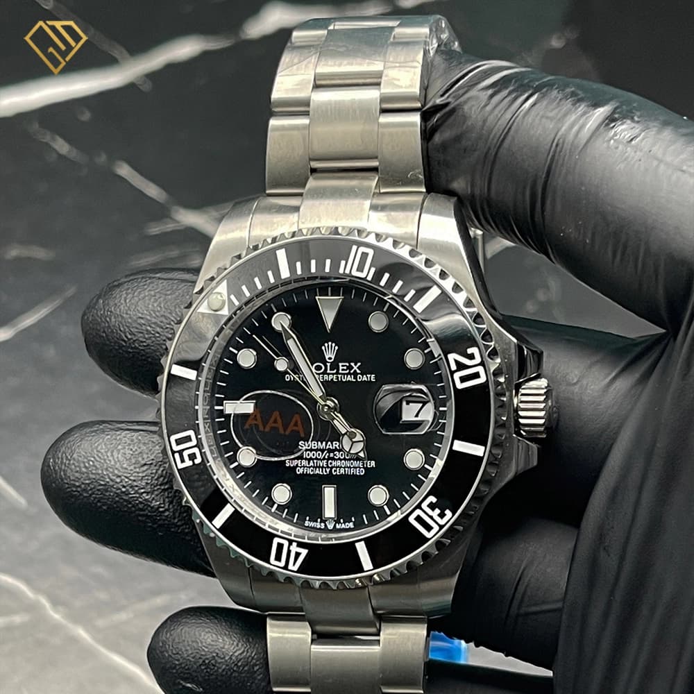 ساعت مچی مردانه رولکس ساب مارینر هالک Rolex Submariner-SG | صفحه مشکی، کیفیت مستر کوالیتی — تصویر ۸