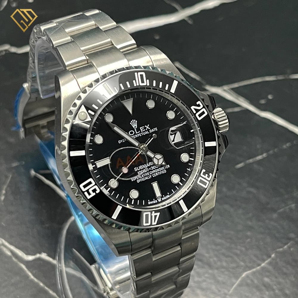 ساعت مچی مردانه رولکس ساب مارینر هالک Rolex Submariner-SG | صفحه مشکی، کیفیت مستر کوالیتی — تصویر ۷