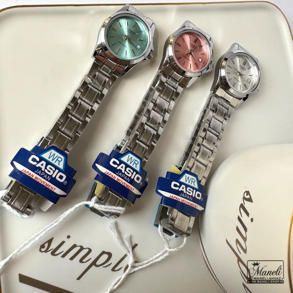 ساعت زنانه نقره ای کاسیو(casio) ساده و شیک — تصویر ۱۰