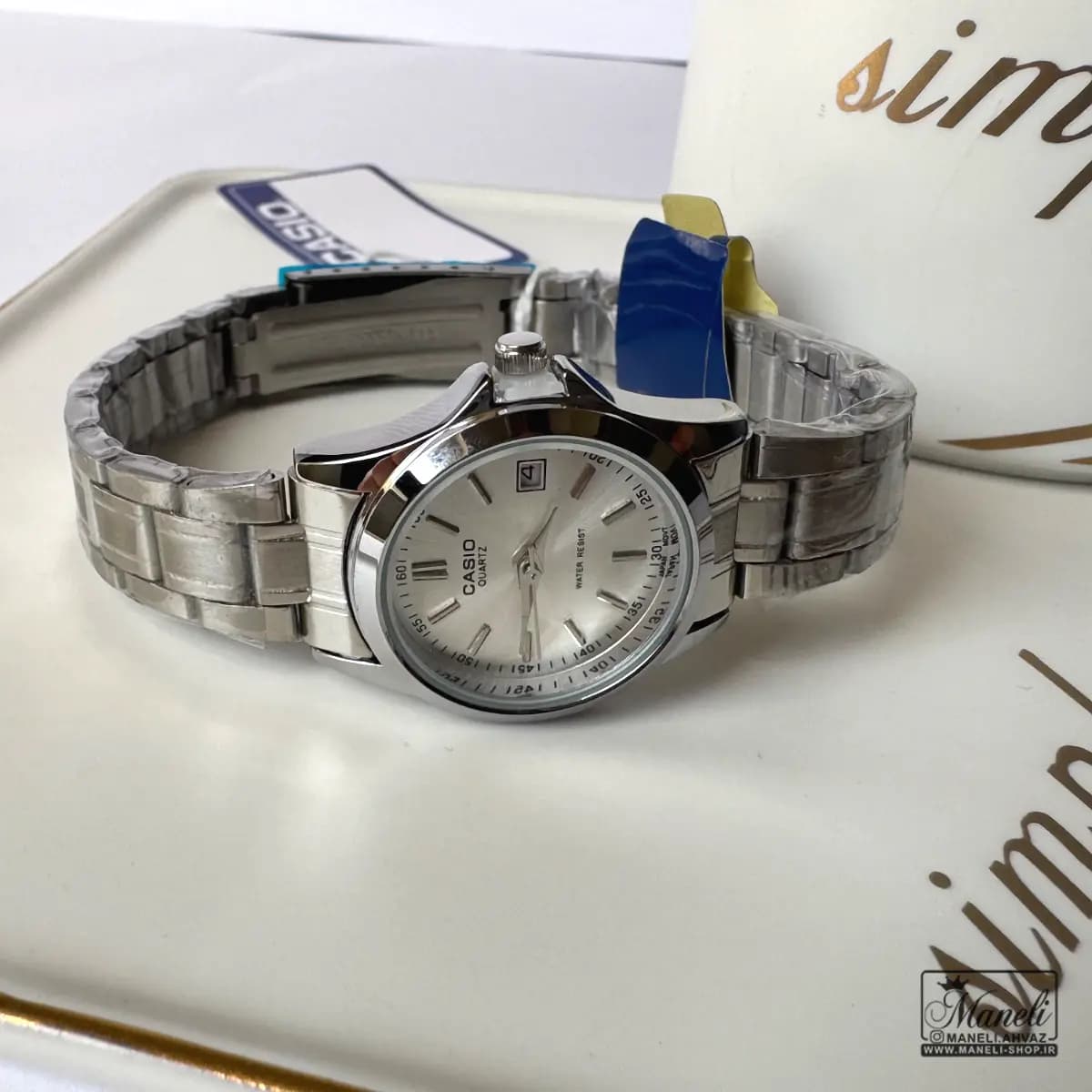 ساعت زنانه نقره ای کاسیو(casio) ساده و شیک — تصویر ۱۱