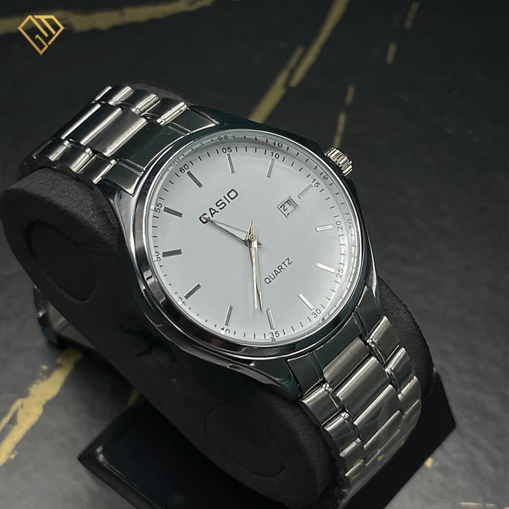 ‌ساعت مچی مردانه کاسیو گادفادر casio godfather مدل ۱۳۳۰ | رنگ بند و صفحه سفید، کیفیت کپی — تصویر ۶