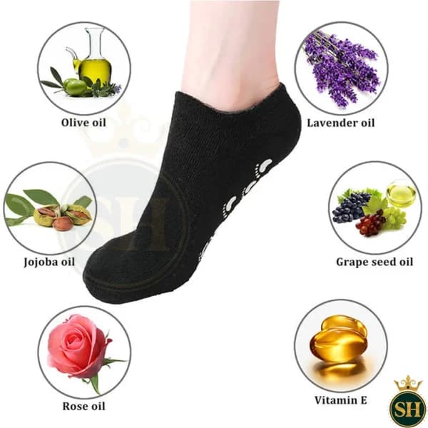 جوراب سیلیکونی رفع ترک پا Soss11