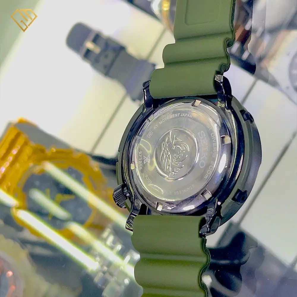 ساعت مردانه سیکو Seiko Prospex SNE535-GK سبز | سولار، کیفیت مستر، بند PU — تصویر ۶