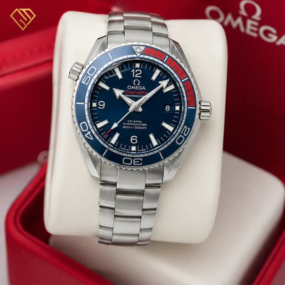 ساعت مچی مردانه اتوماتیک امگا سی‌مستر Omega Seamaster Deep Blue | موتور اتوماتیک، صفحه سرمه‌ای، مستر کوالیتی — تصویر ۱۰