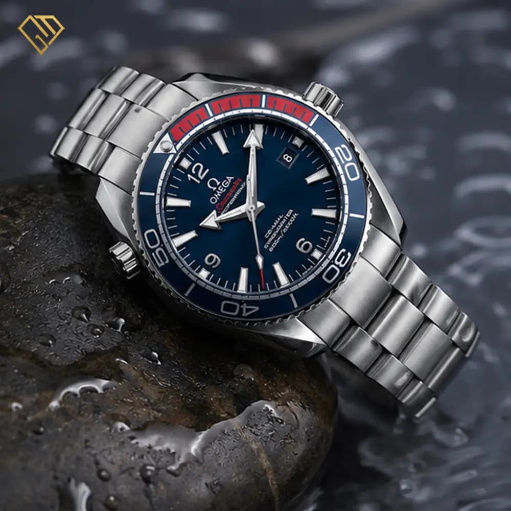 ساعت مچی مردانه اتوماتیک امگا سی‌مستر Omega Seamaster Deep Blue | موتور اتوماتیک، صفحه سرمه‌ای، مستر کوالیتی — تصویر ۱۲