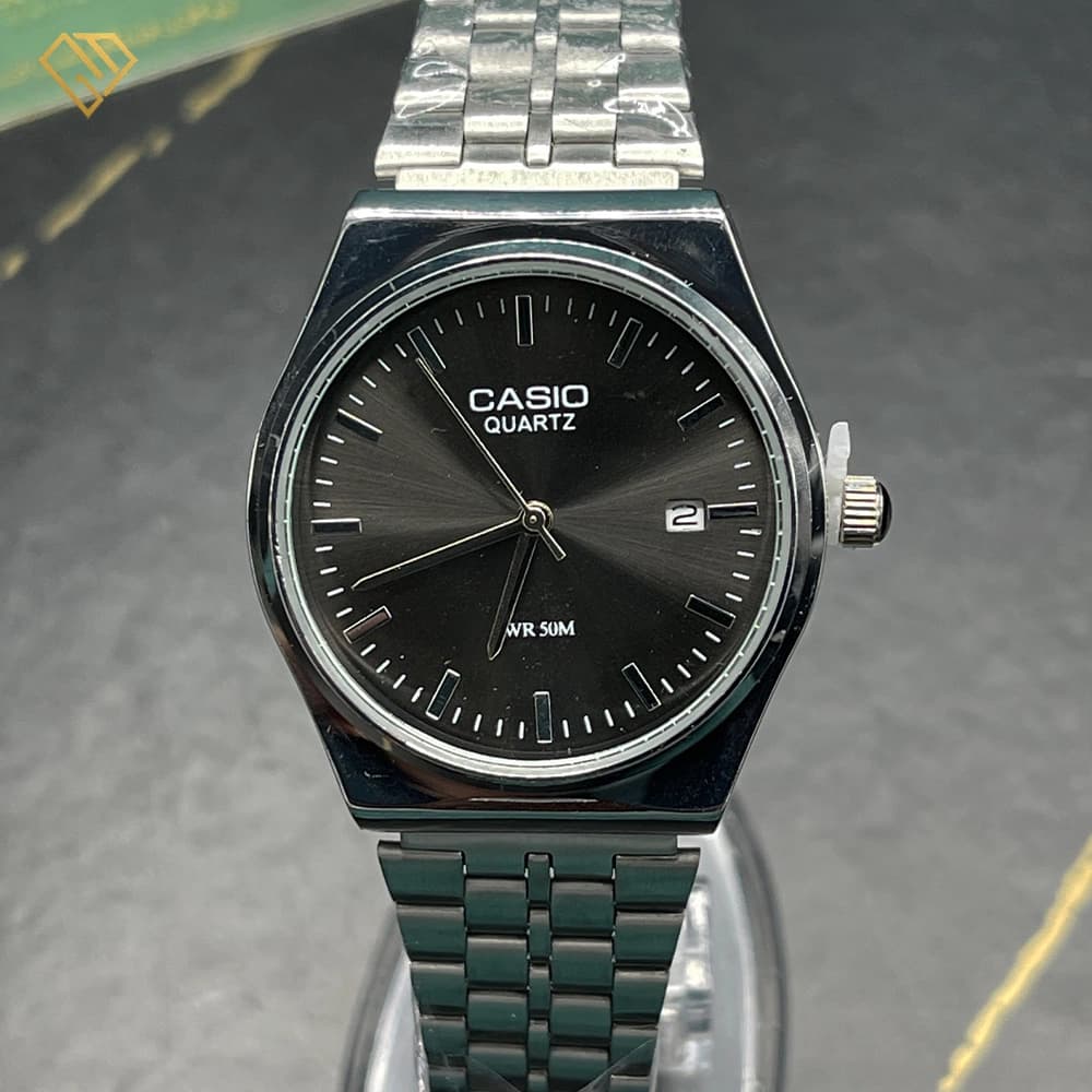 ‌ساعت مچی مردانه کاسیو گادفادر casio godfather مدل ۱۳۳۰ | رنگ بند و صفحه دودی، کیفیت کپی — تصویر ۵