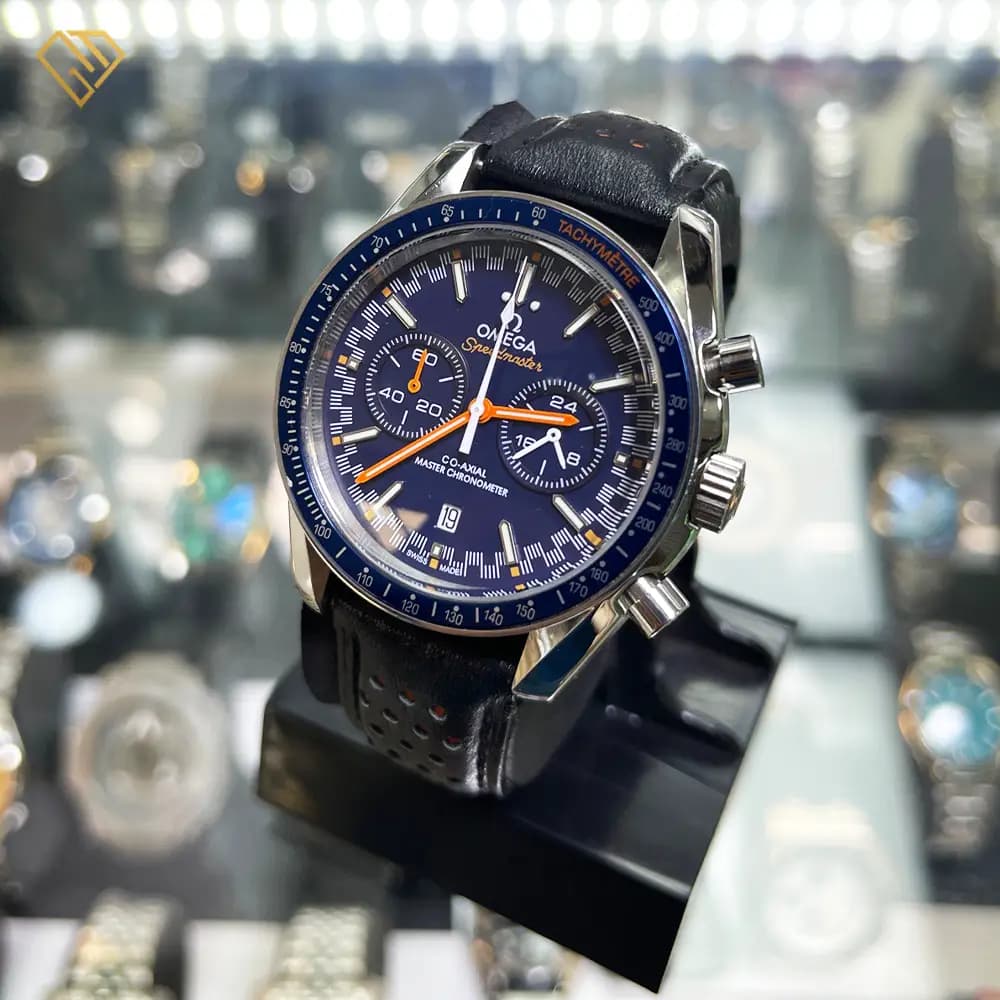 ساعت مچی مردانه امگا مدل SpeedMaster – صفحه سرمه‌ای لوکس،موتور اتوماتیک کرنوگراف، مستر کوالیتی — تصویر ۱۲