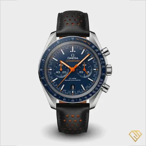 ساعت مچی مردانه امگا مدل SpeedMaster – صفحه سرمه‌ای لوکس،موتور اتوماتیک کرنوگراف، مستر کوالیتی — تصویر ۸
