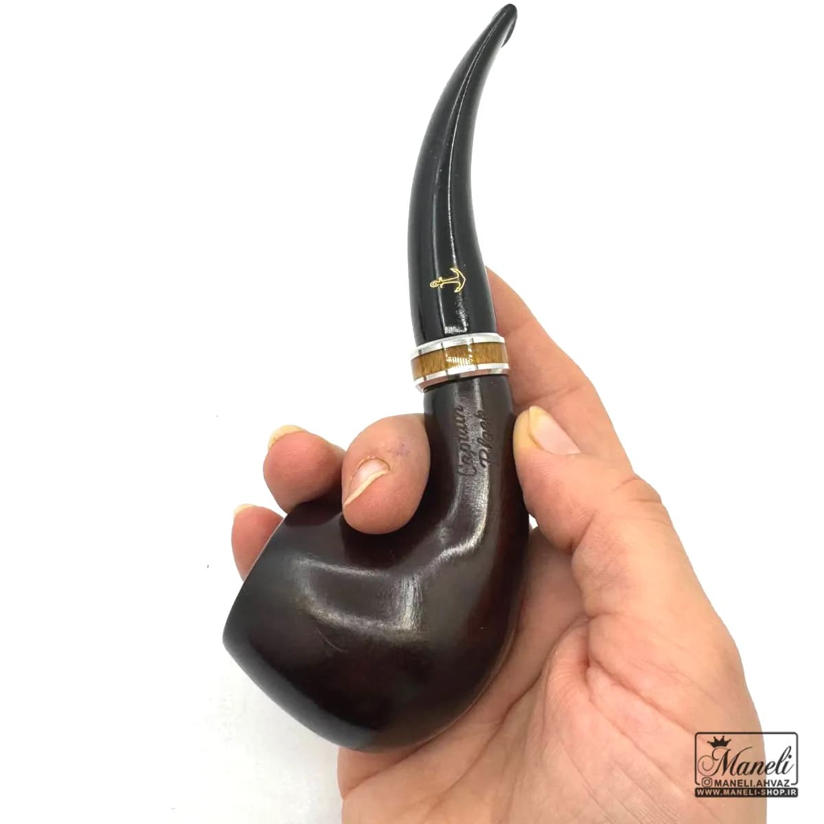 پیپ چوبی | قهوه ای تیره | کلاسیک | capitan black — تصویر ۲