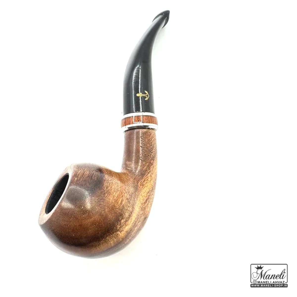 پیپ چوبی کلاسیک قهوه ای روشن capitan black — تصویر ۷
