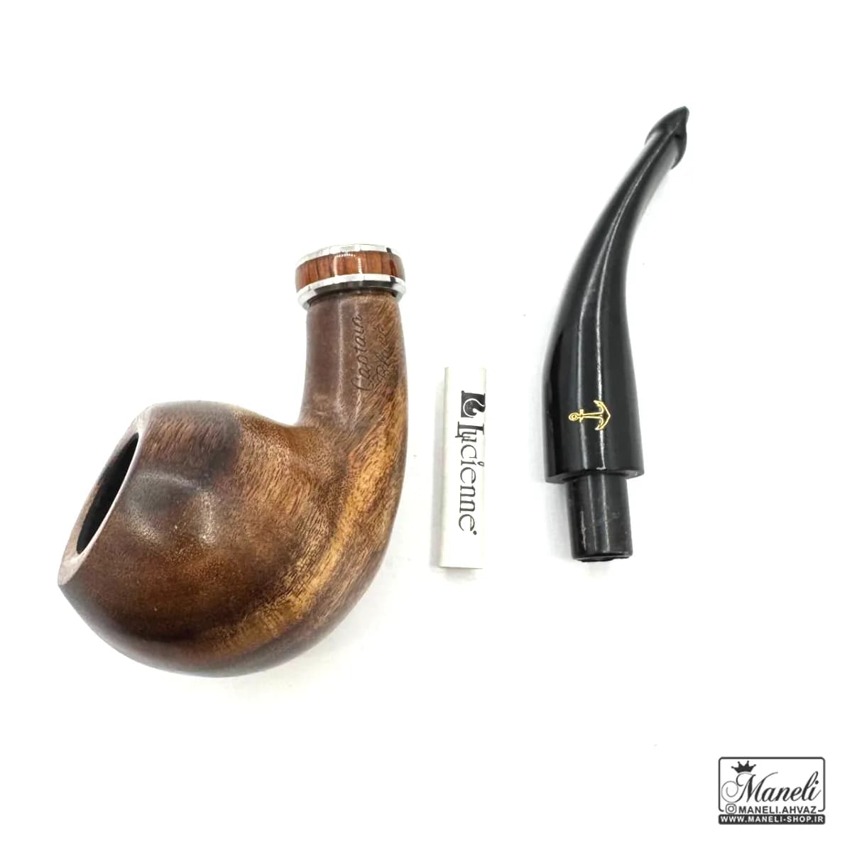 پیپ چوبی کلاسیک قهوه ای روشن capitan black — تصویر ۸